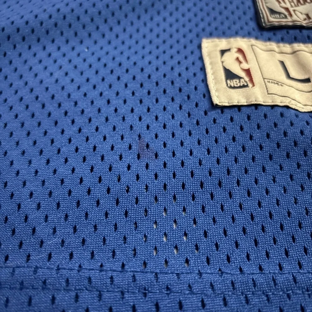 Adidas NBA Mens Size Large Blue Skyline Nuggets Jersey #55 Mutombo *Flaws